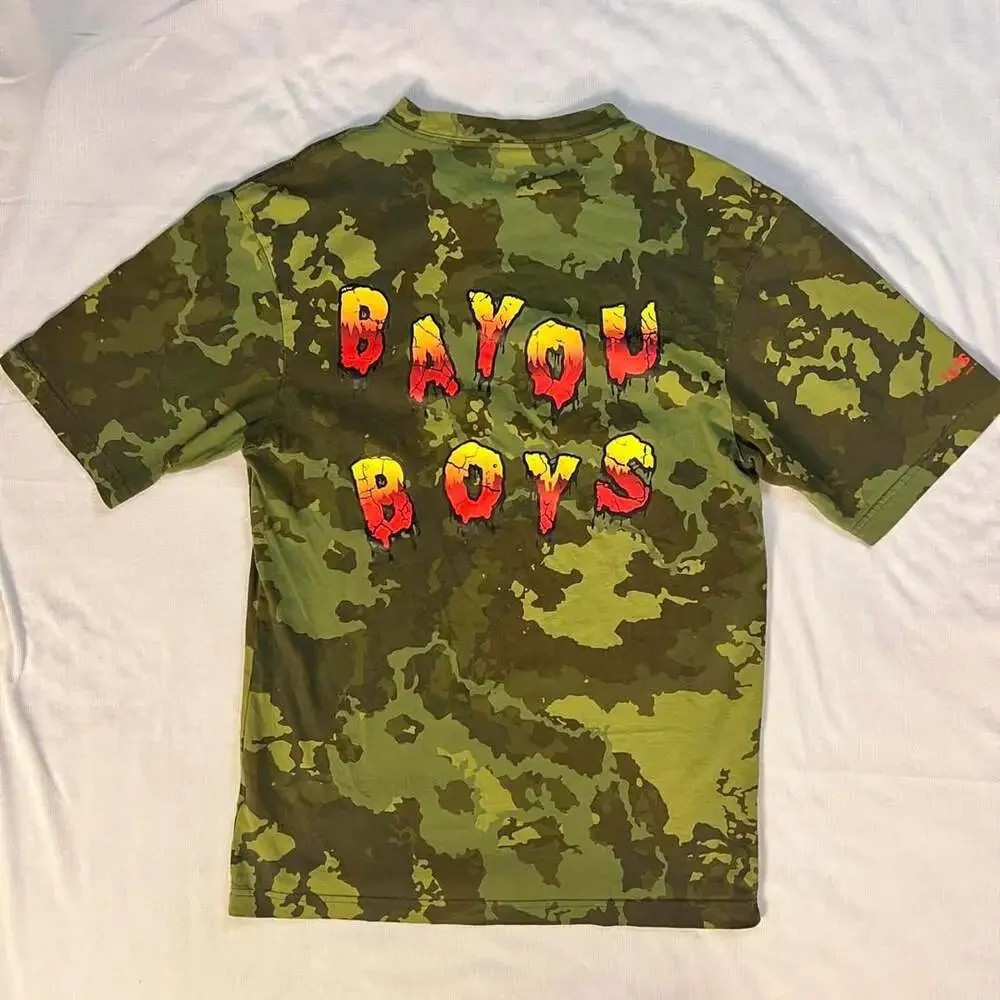 Jordan Zion Williamson Bayou Boys Camo Graphic Tee Medium